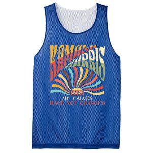 My Values Have Not Changed Kamala Harris 2024 President Mesh Reversible Basketball Jersey Tank