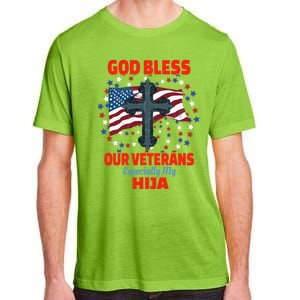 Military Veteran Hija For Proud Dad Or Mom Gift Adult ChromaSoft Performance T-Shirt