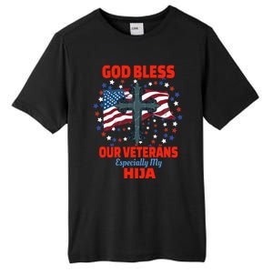 Military Veteran Hija For Proud Dad Or Mom Gift Tall Fusion ChromaSoft Performance T-Shirt