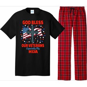 Military Veteran Hija For Proud Dad Or Mom Gift Pajama Set