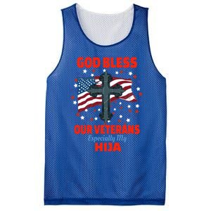 Military Veteran Hija For Proud Dad Or Mom Gift Mesh Reversible Basketball Jersey Tank