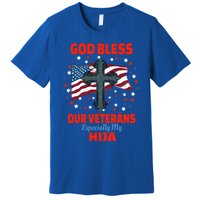 Military Veteran Hija For Proud Dad Or Mom Gift Premium T-Shirt