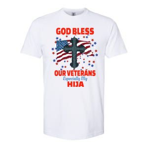 Military Veteran Hija For Proud Dad Or Mom Gift Softstyle CVC T-Shirt