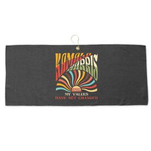 My Values Have Not Changed Kamala Harris 2024 President Large Microfiber Waffle Golf Towel