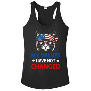 My Values Have Not Changed Kamala Harris 2024 President Ladies PosiCharge Competitor Racerback Tank