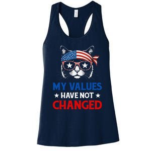 My Values Have Not Changed Kamala Harris 2024 President Women's Racerback Tank