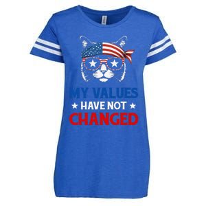 My Values Have Not Changed Kamala Harris 2024 President Enza Ladies Jersey Football T-Shirt