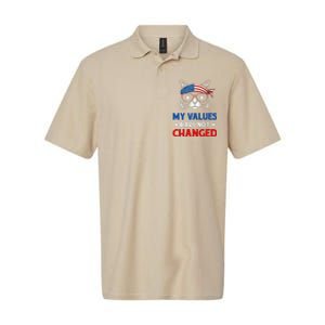 My Values Have Not Changed Kamala Harris 2024 President Softstyle Adult Sport Polo