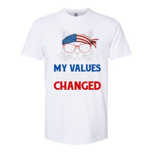 My Values Have Not Changed Kamala Harris 2024 President Softstyle CVC T-Shirt