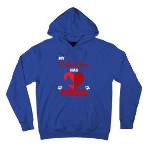 My Valentine Has Paws Dog Lover Valentines Day Gift Hoodie