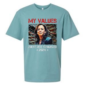 My Values Have Not Changed Kamala Harris 2024 President Sueded Cloud Jersey T-Shirt