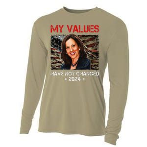 My Values Have Not Changed Kamala Harris 2024 President Cooling Performance Long Sleeve Crew