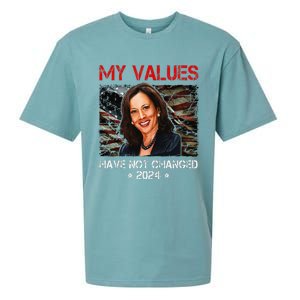 My Values Have Not Changed Kamala Harris 2024 President Sueded Cloud Jersey T-Shirt