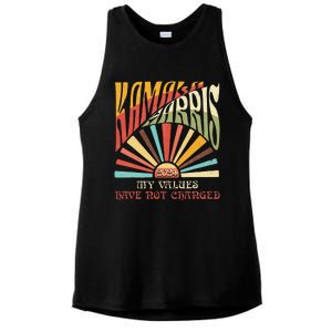 My Values Have Not Changed Kamala Harris 2024 President Ladies PosiCharge Tri-Blend Wicking Tank