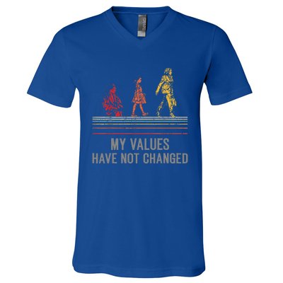 My Values Have Not Changed President 47th 2024 V-Neck T-Shirt