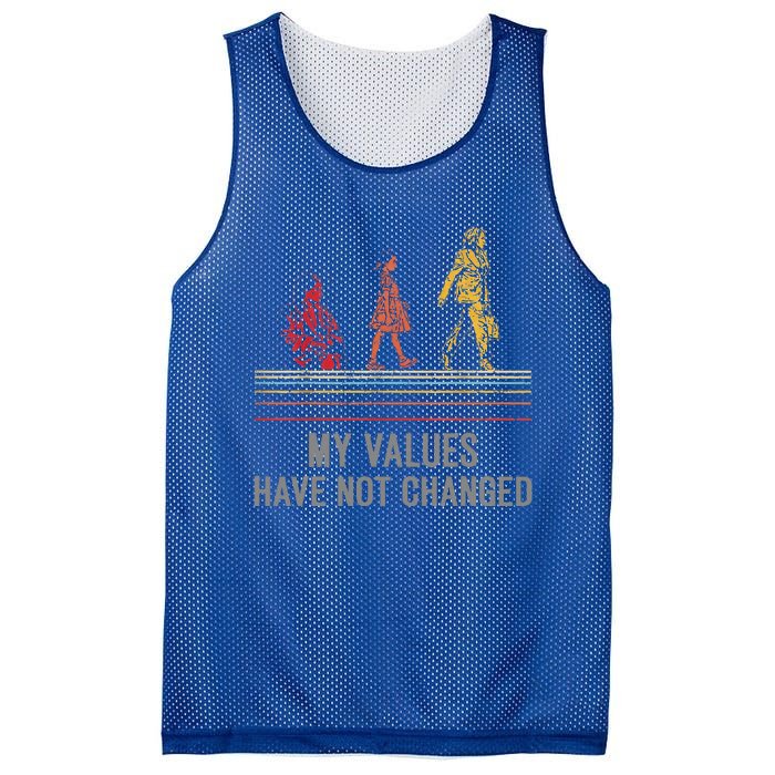 My Values Have Not Changed President 47th 2024 Mesh Reversible Basketball Jersey Tank