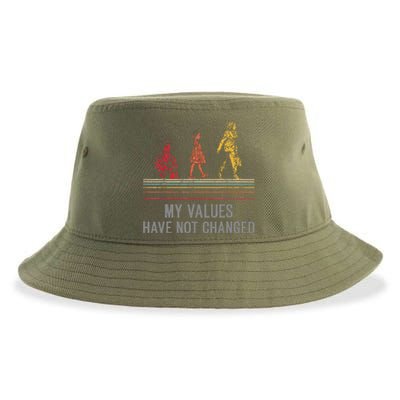 My Values Have Not Changed President 47th 2024 Sustainable Bucket Hat