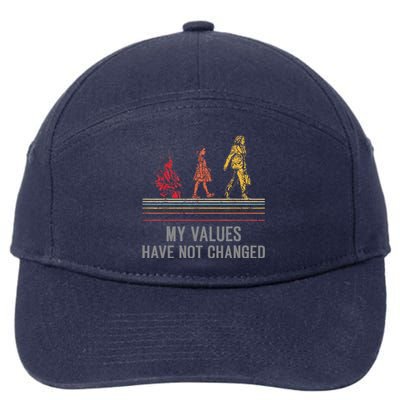 My Values Have Not Changed President 47th 2024 7-Panel Snapback Hat