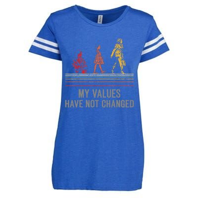 My Values Have Not Changed President 47th 2024 Enza Ladies Jersey Football T-Shirt