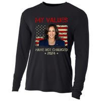 My Values Have Not Changed Kamala Harris 2024 President Cooling Performance Long Sleeve Crew