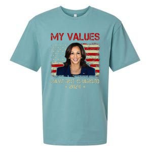 My Values Have Not Changed Kamala Harris 2024 President Sueded Cloud Jersey T-Shirt