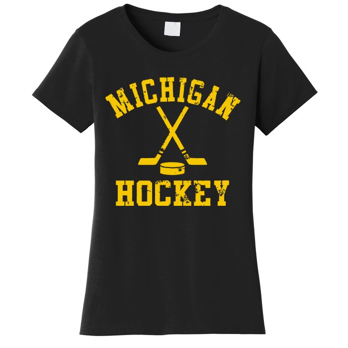 Michigan Vintage Hockey Women's T-Shirt