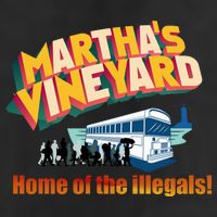 Martha's Vineyard Home Of The Illegals Funny Adult Drive Performance Visor
