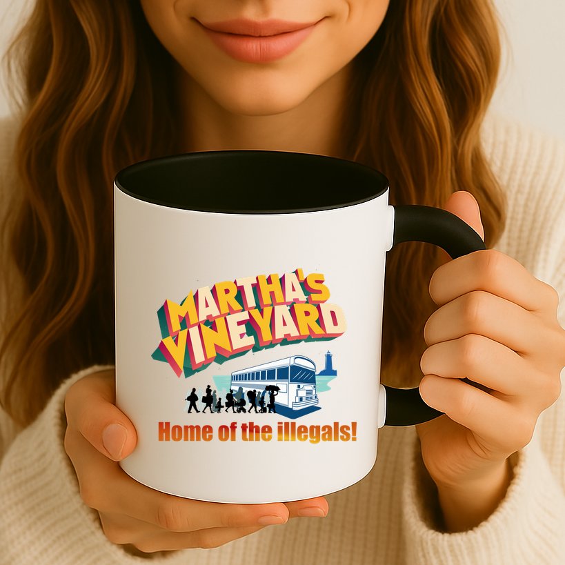 Martha's Vineyard Home Of The Illegals Funny Mug