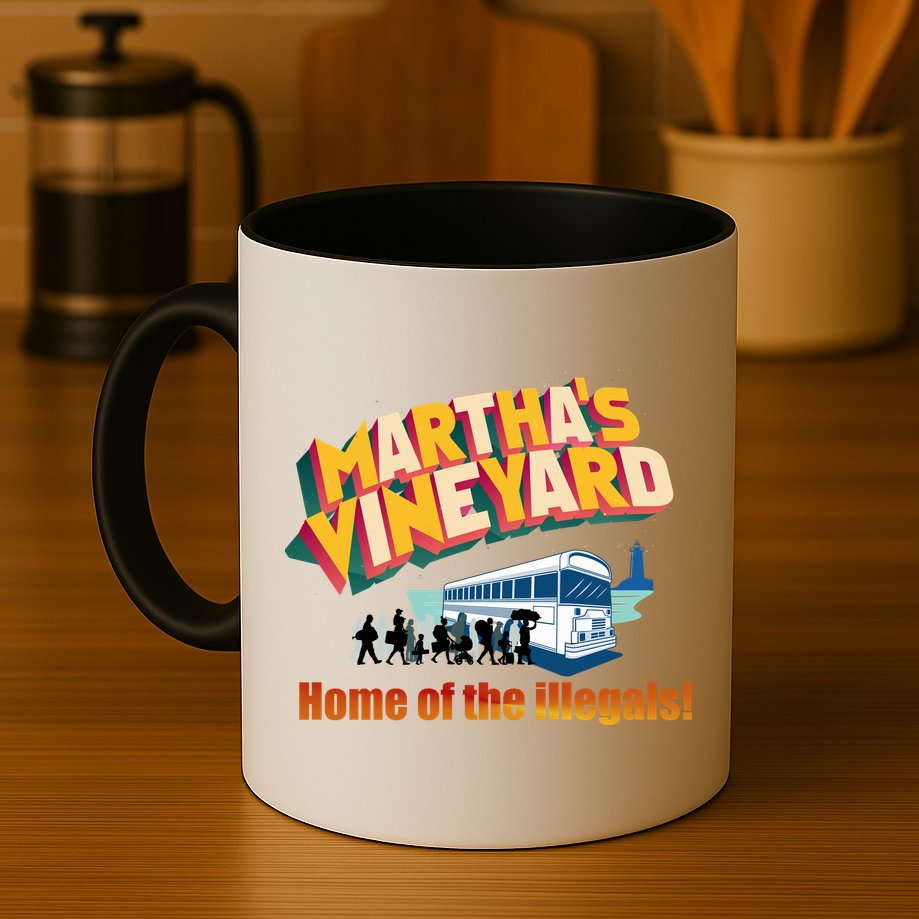 Martha's Vineyard Home Of The Illegals Funny Mug