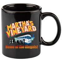 Martha's Vineyard Home Of The Illegals Funny 11oz C Handle Ceramic Mug