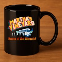 Martha's Vineyard Home Of The Illegals Funny 11oz C Handle Ceramic Mug