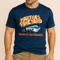 Martha's Vineyard Home Of The Illegals Funny Cooling Performance Crew T-Shirt