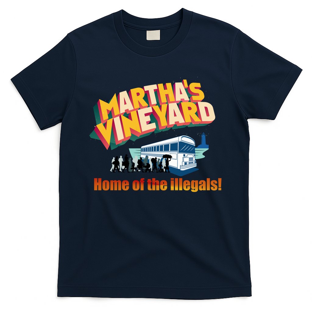Martha's Vineyard Home Of The Illegals Funny T-Shirt