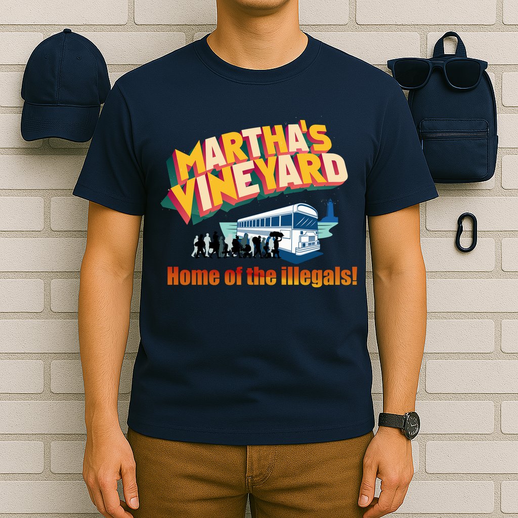 Martha's Vineyard Home Of The Illegals Funny T-Shirt
