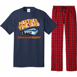 Martha's Vineyard Home Of The Illegals Funny Pajama Set