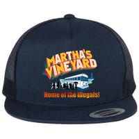 Martha's Vineyard Home Of The Illegals Funny Flatbill Hat