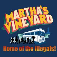 Martha's Vineyard Home Of The Illegals Funny Flatbill Hat
