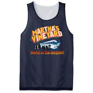 Martha's Vineyard Home Of The Illegals Funny Mesh Reversible Basketball Jersey Tank