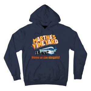 Martha's Vineyard Home Of The Illegals Funny Tall Hoodie