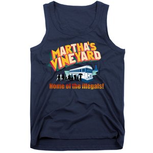 Martha's Vineyard Home Of The Illegals Funny Tank Top