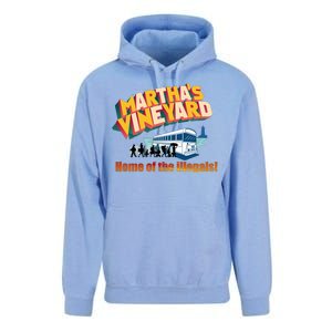 Martha's Vineyard Home Of The Illegals Funny Unisex Surf Hoodie