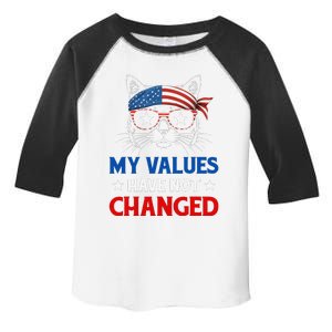 My Values Have Not Changed Kamala Harris 2024 President Toddler Fine Jersey T-Shirt