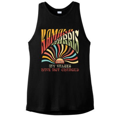 My Values Have Not Changed Kamala Harris 2024 President Ladies PosiCharge Tri-Blend Wicking Tank