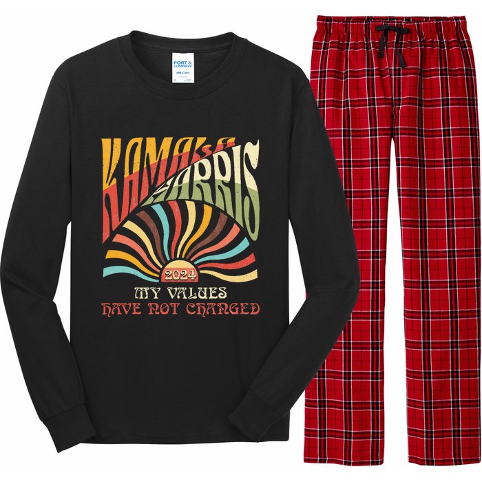 My Values Have Not Changed Kamala Harris 2024 President Long Sleeve Pajama Set