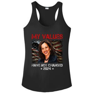 My Values Have Not Changed Kamala Harris 2024 Ladies PosiCharge Competitor Racerback Tank