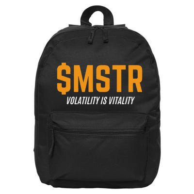 $Mstr Volatility Is Vitality Microstrategy Bitcoin 16 in Basic Backpack