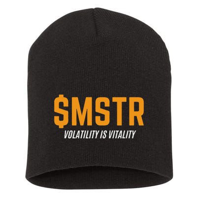 $Mstr Volatility Is Vitality Microstrategy Bitcoin Short Acrylic Beanie