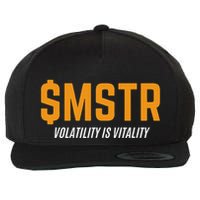 $Mstr Volatility Is Vitality Microstrategy Bitcoin Wool Snapback Cap