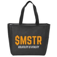 $Mstr Volatility Is Vitality Microstrategy Bitcoin Zip Tote Bag