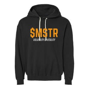 $Mstr Volatility Is Vitality Microstrategy Bitcoin Garment-Dyed Fleece Hoodie